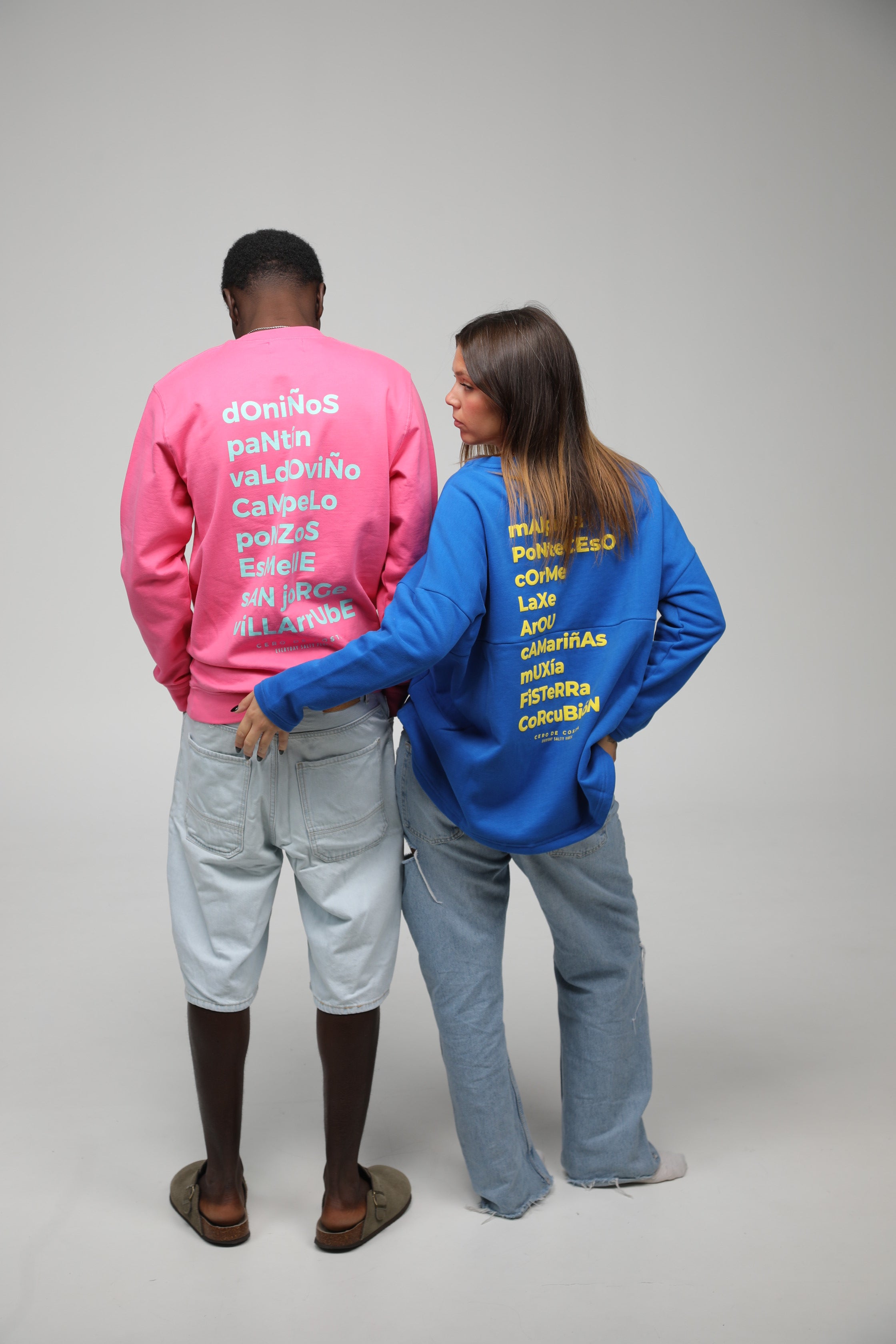 SUDADERA FERROL FUCSIA/VERDE AGUA